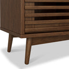 Buffet Kari en chêne foncé à 3 portes et 3 tiroirs