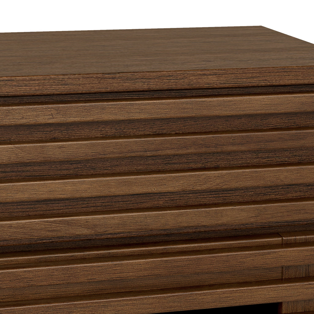 Buffet Kari en chêne foncé à 3 portes et 3 tiroirs