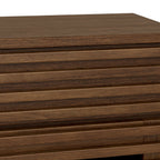 Buffet Kari en chêne foncé à 3 portes et 3 tiroirs