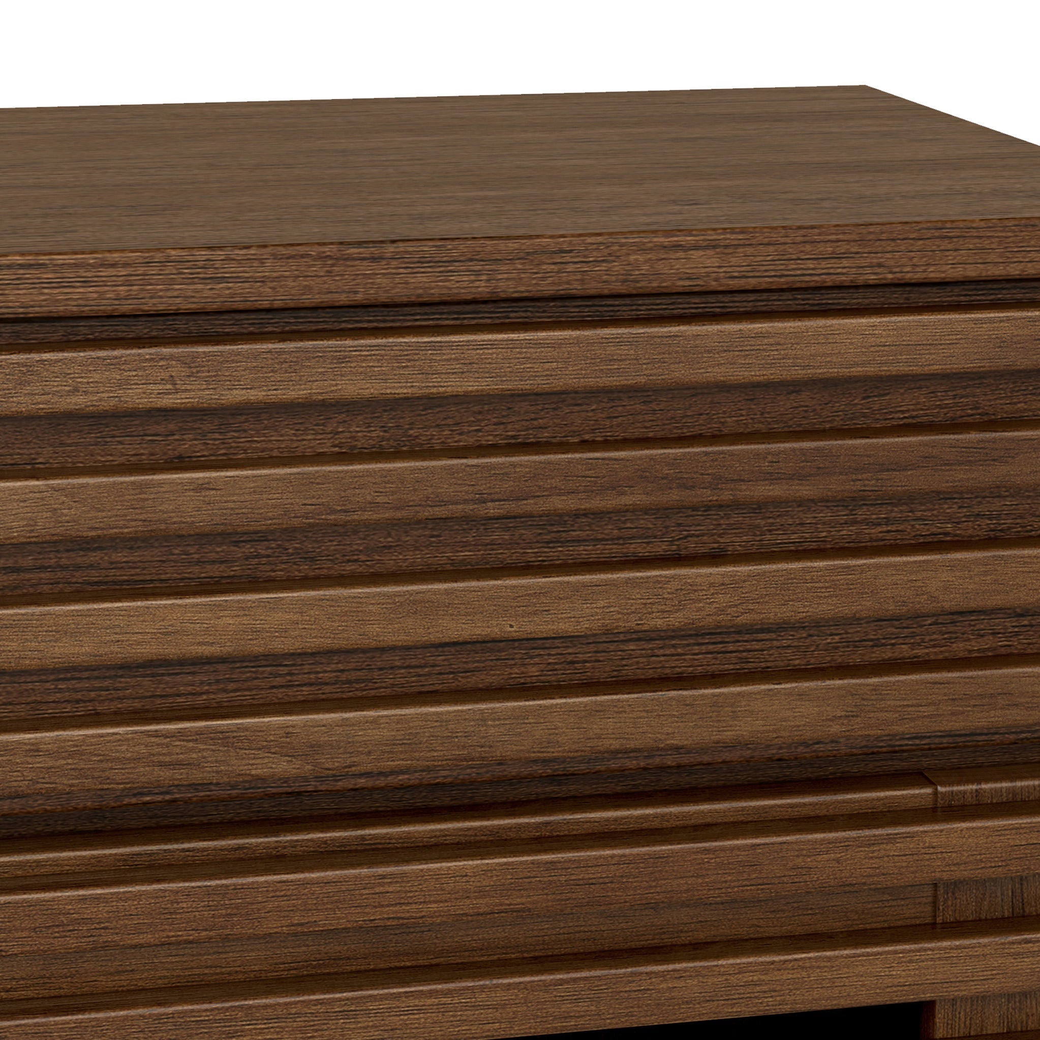 Buffet Kari en chêne foncé à 3 portes et 3 tiroirs