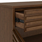 Buffet Kari en chêne foncé à 3 portes et 3 tiroirs