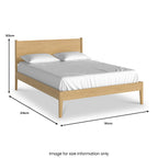 Cadre de lit Cavell en chêne