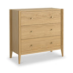 Commode Cavell en chêne à 3 tiroirs