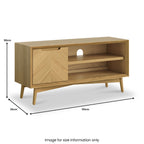 Meuble TV Flintham Oak 110 cm