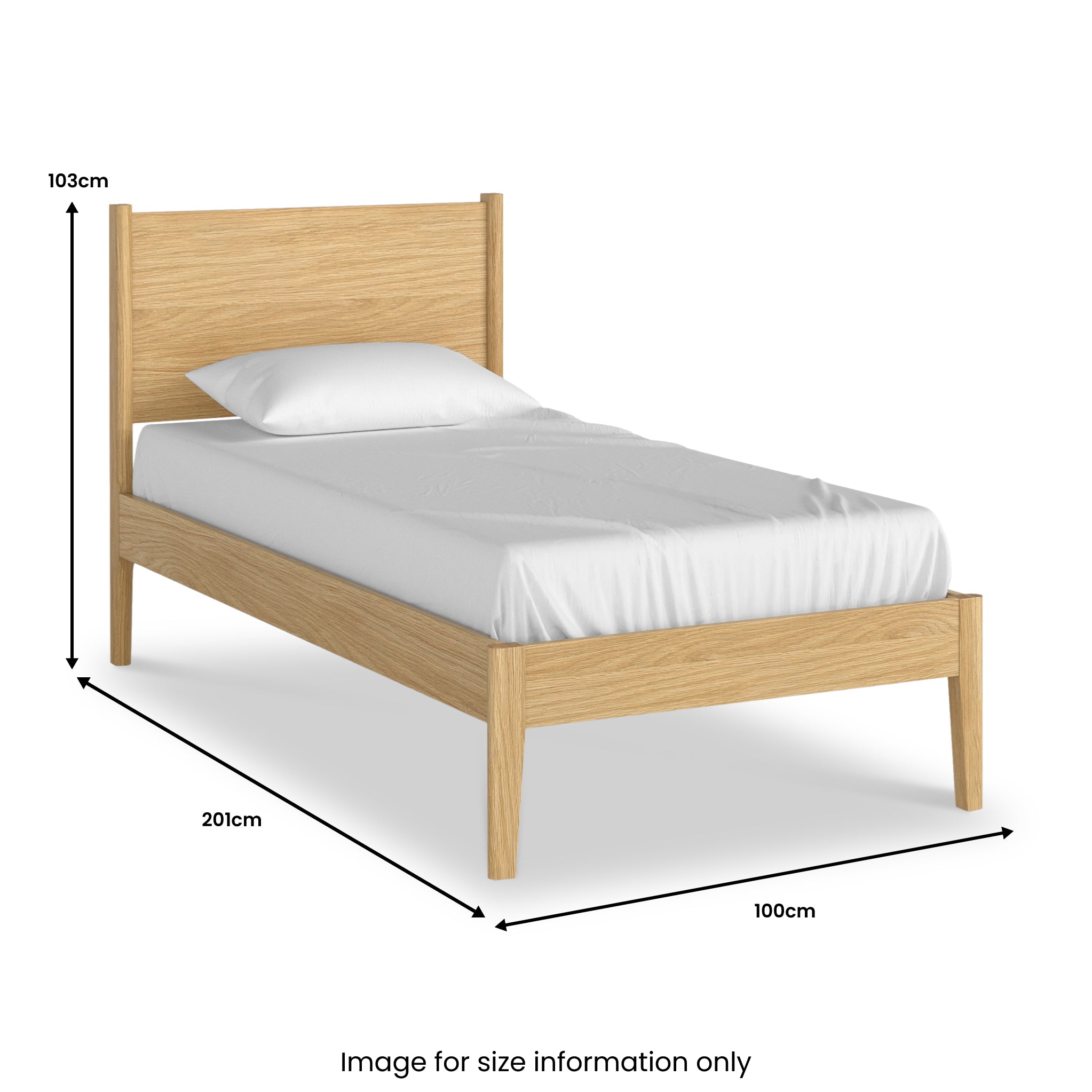 Cadre de lit Cavell en chêne