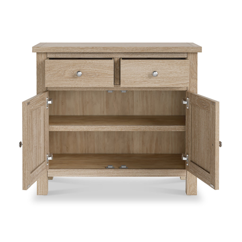 Petit buffet en chêne délavé Farrow