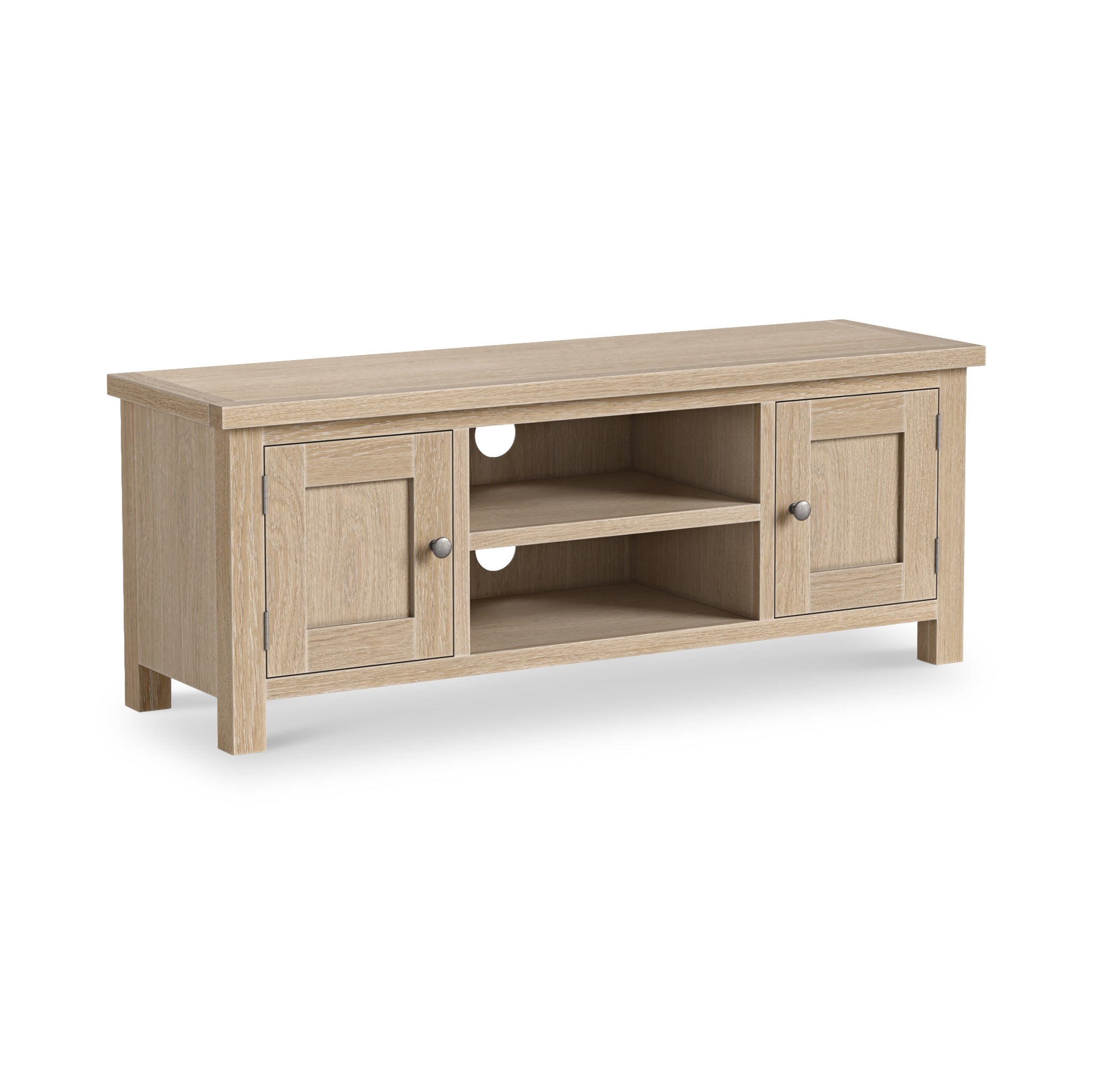 Meuble TV Trelan en chêne lavé de 125 cm