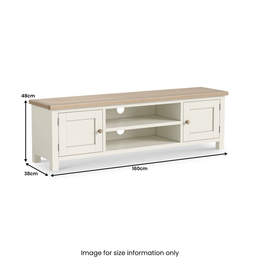 Meuble TV extra large Trelan 160 cm