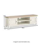 Meuble TV extra large Trelan 160 cm