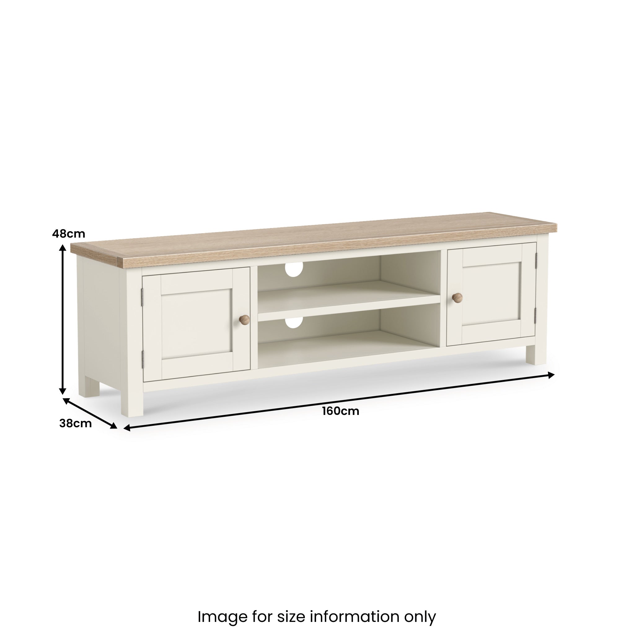 Meuble TV extra large Trelan 160 cm