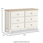 Commode Céline à 6 tiroirs