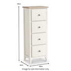 Commode haute Céline à 4 tiroirs