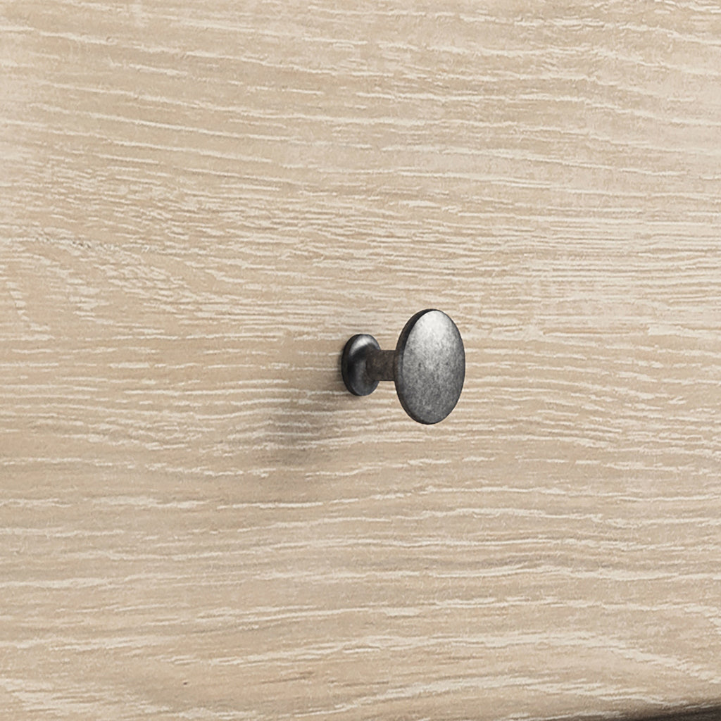 Commode à 3 tiroirs Céline en chêne blanchi