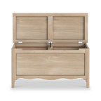 Coffre à couvertures Céline en chêne lavé