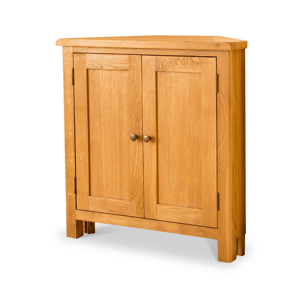 Armoire d'angle en chêne Lanner