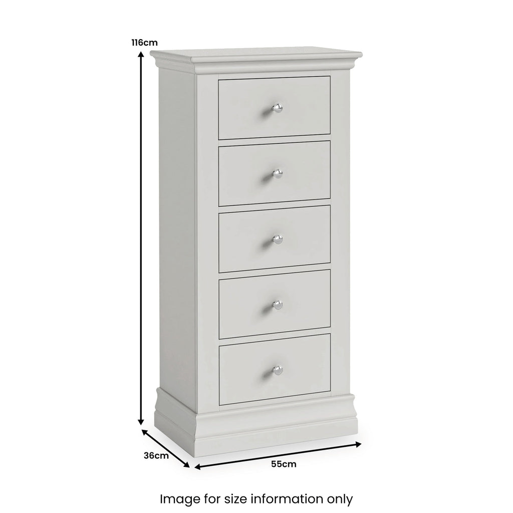 Commode haute Ingleby à 5 tiroirs