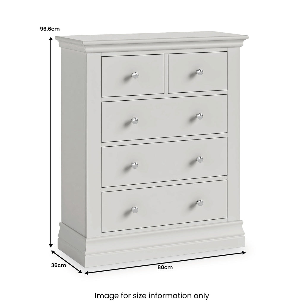 Commode Ingleby à 2 tiroirs en haut et 3 tiroirs en bas