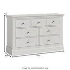 Commode Ingleby à 3 tiroirs en haut et 4 en bas