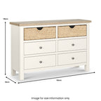 Commode à 6 tiroirs Farrow Basket