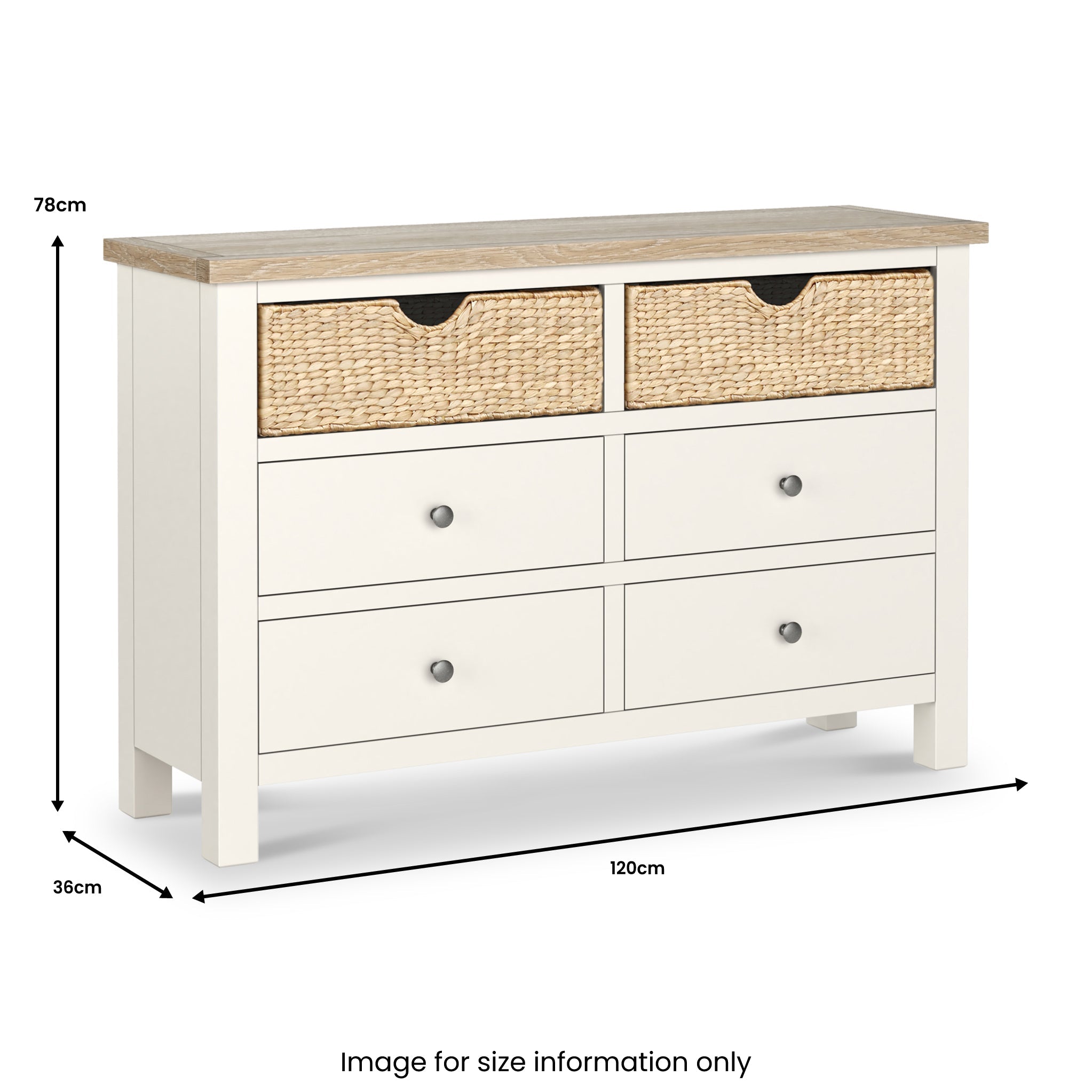 Commode à 6 tiroirs Farrow Basket