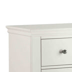 Commode Melrose blanche 3 tiroirs en haut et 4 tiroirs