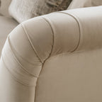 Fauteuil Chesterfield en velours Clarence