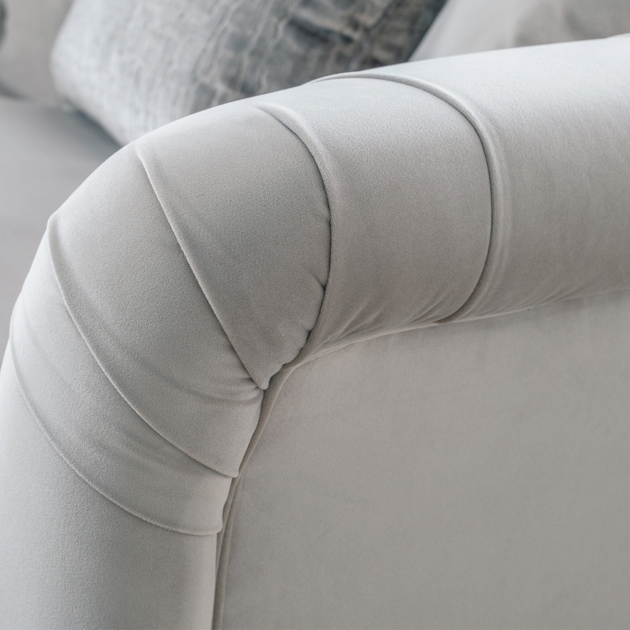 Fauteuil Chesterfield en velours Clarence