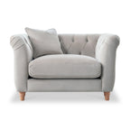 Fauteuil Chesterfield en velours Clarence