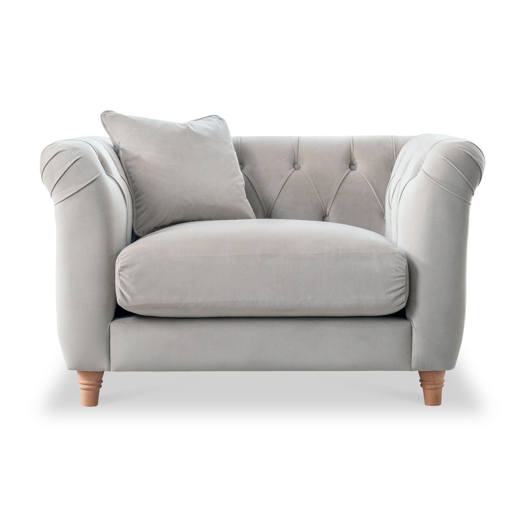 Fauteuil Chesterfield en velours Clarence