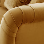 Fauteuil Chesterfield en velours Clarence