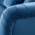 Fauteuil Chesterfield en velours Clarence