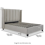 Cadre de lit coffre Mia Velvet