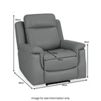 Fauteuil inclinable électrique en cuir Denbor