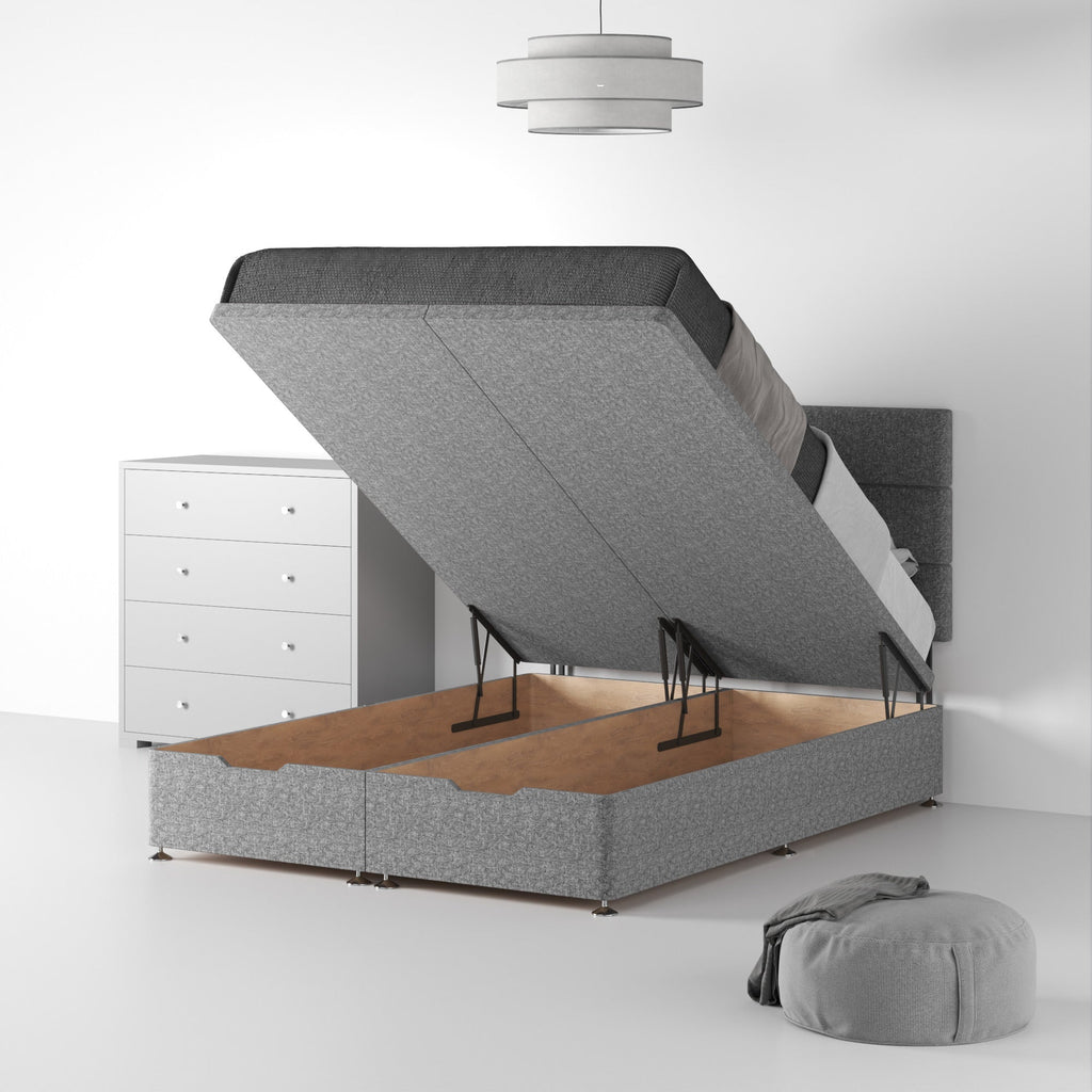 Lit ottoman et tête de lit en lin Farrow Bar