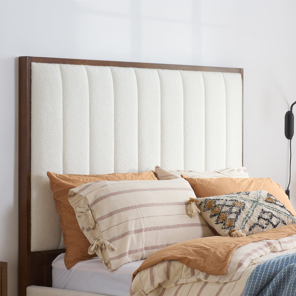 Cadre de lit Sara White Boucle