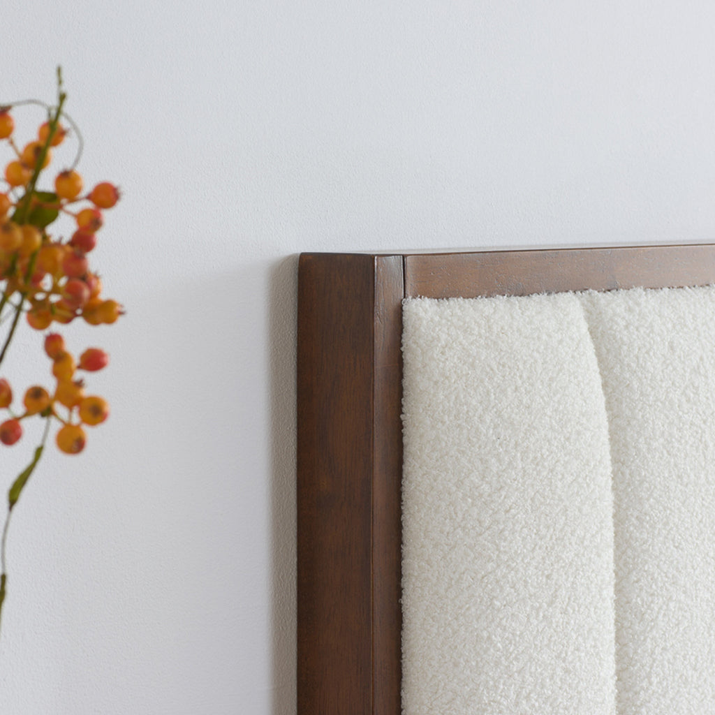 Cadre de lit Sara White Boucle