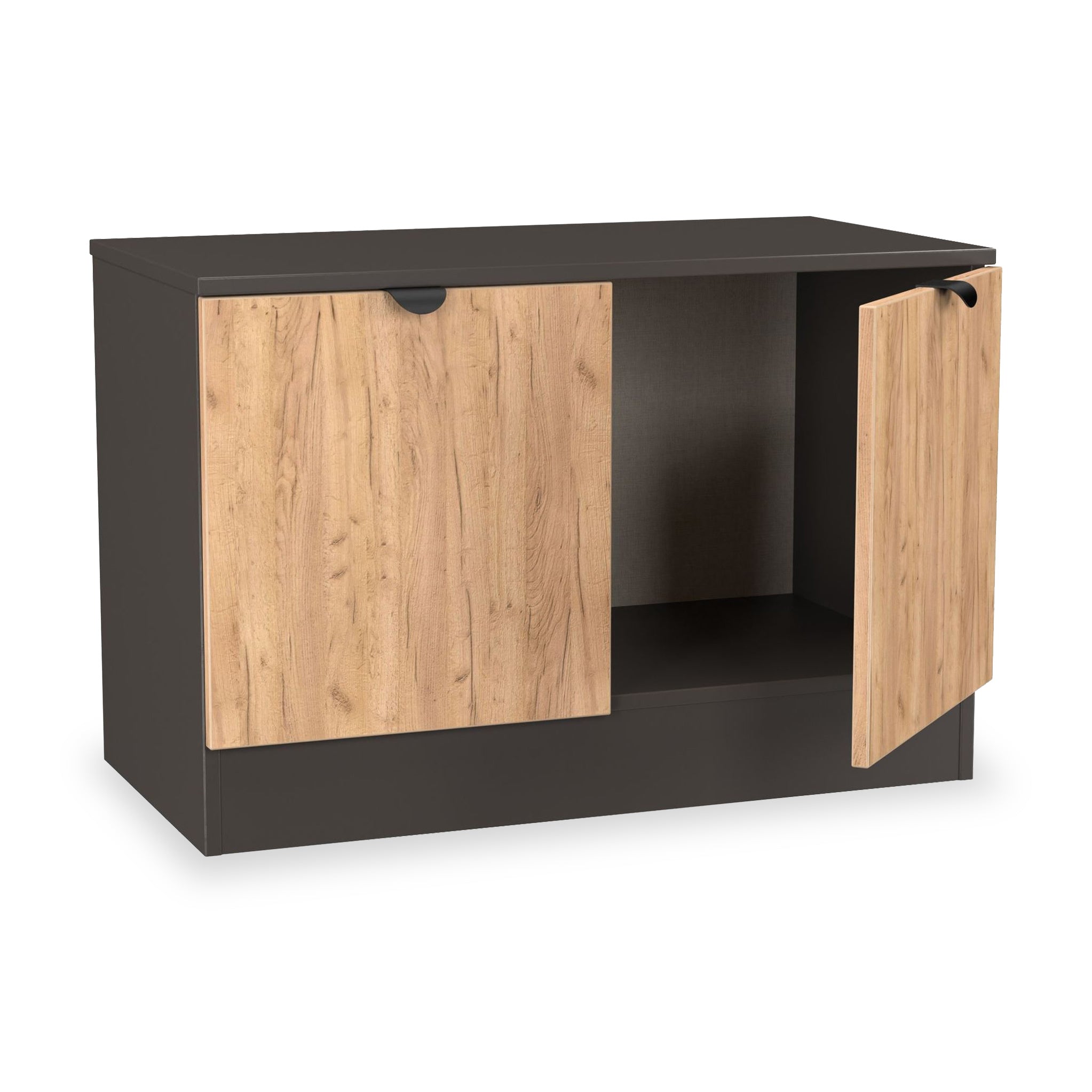 Meuble multimédia compact Huxley à 2 portes