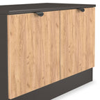 Meuble multimédia compact Huxley à 2 portes