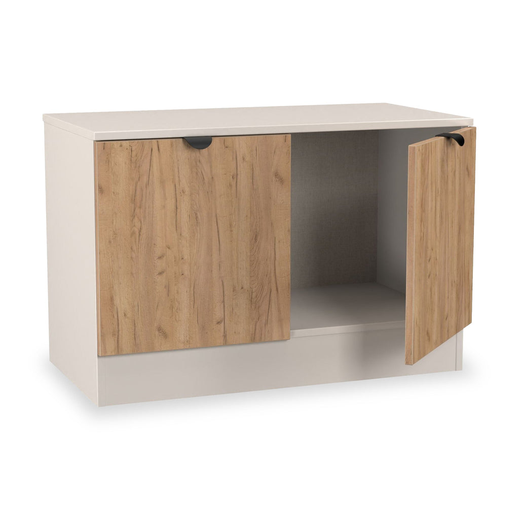 Meuble multimédia compact Huxley à 2 portes