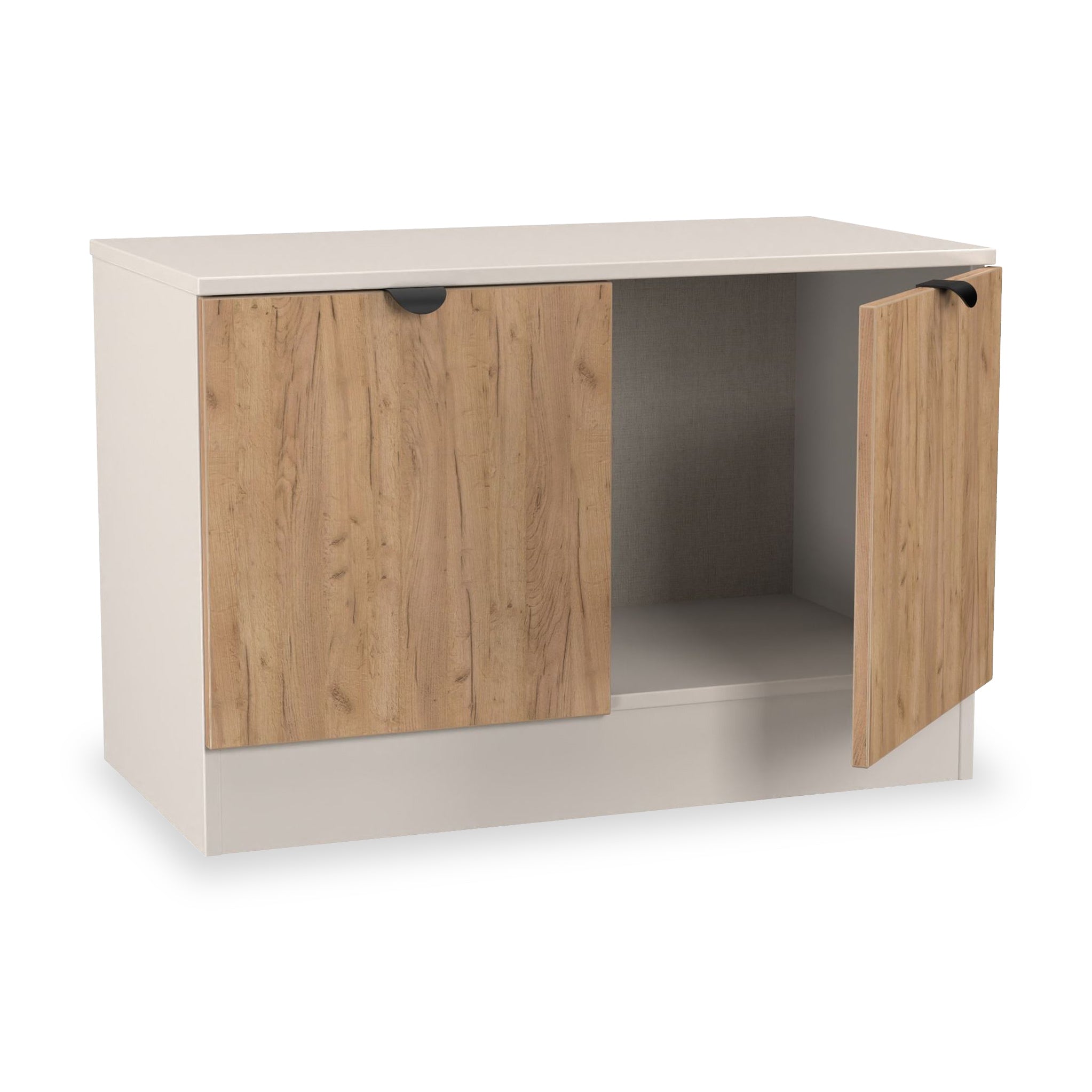 Meuble multimédia compact Huxley à 2 portes