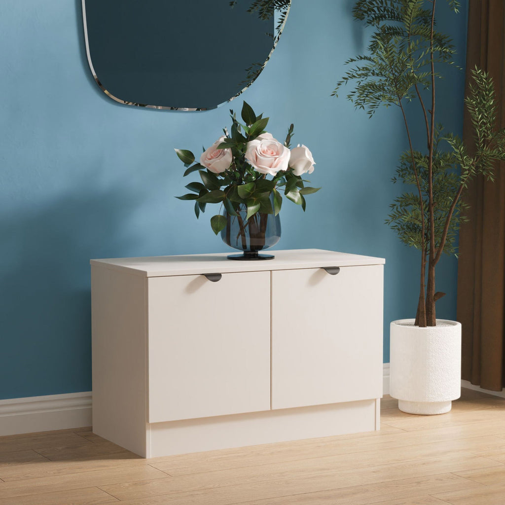 Meuble multimédia compact Huxley à 2 portes