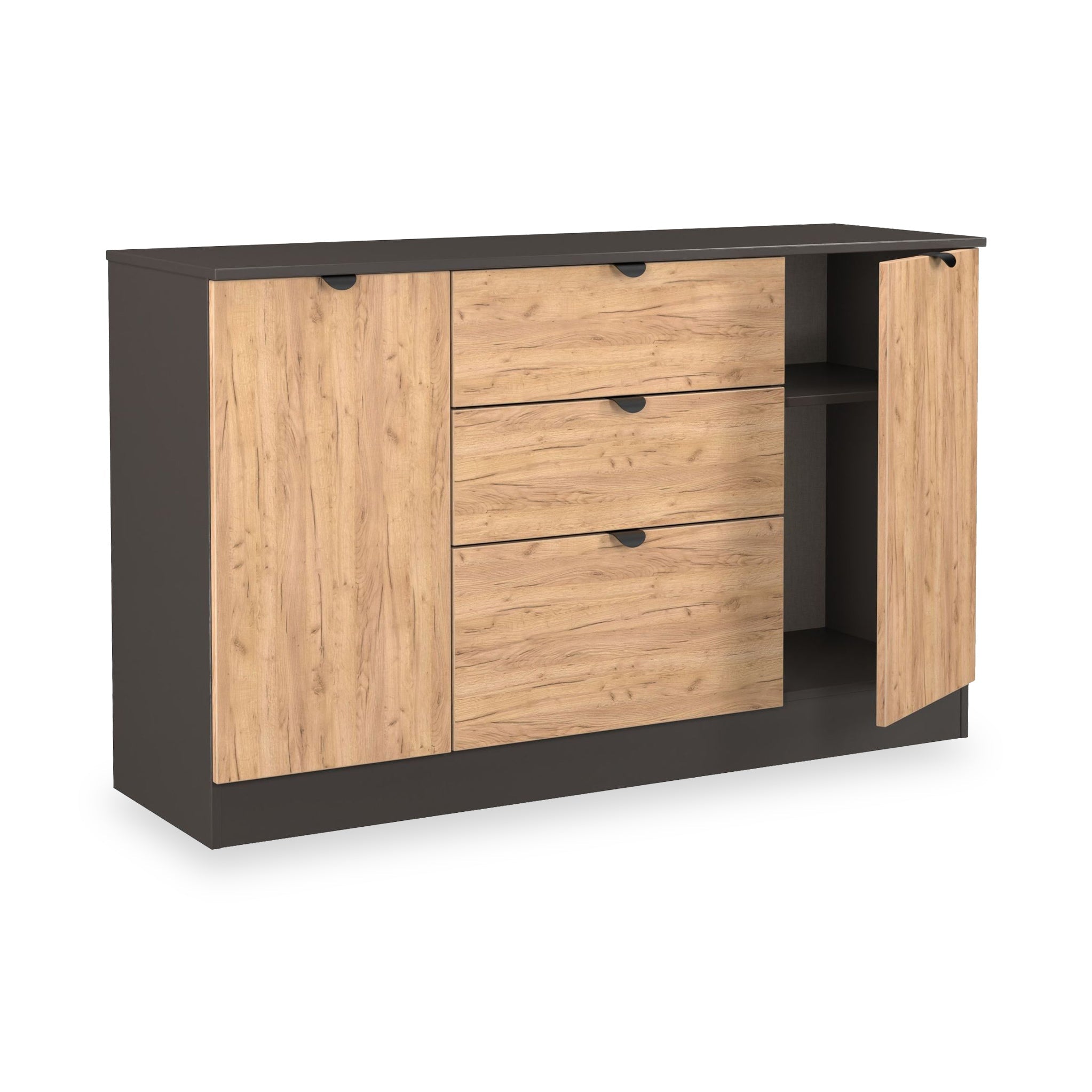 Buffet Huxley à 2 portes et 3 tiroirs