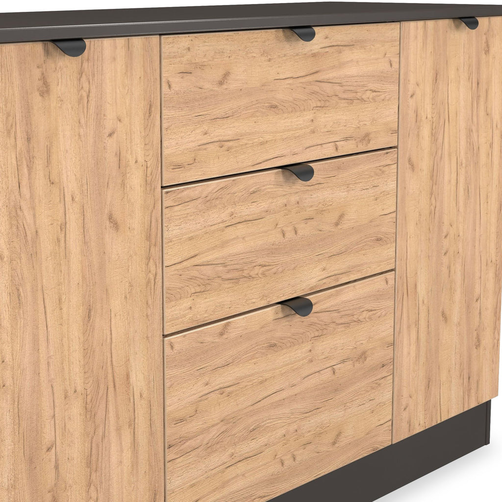 Buffet Huxley à 2 portes et 3 tiroirs