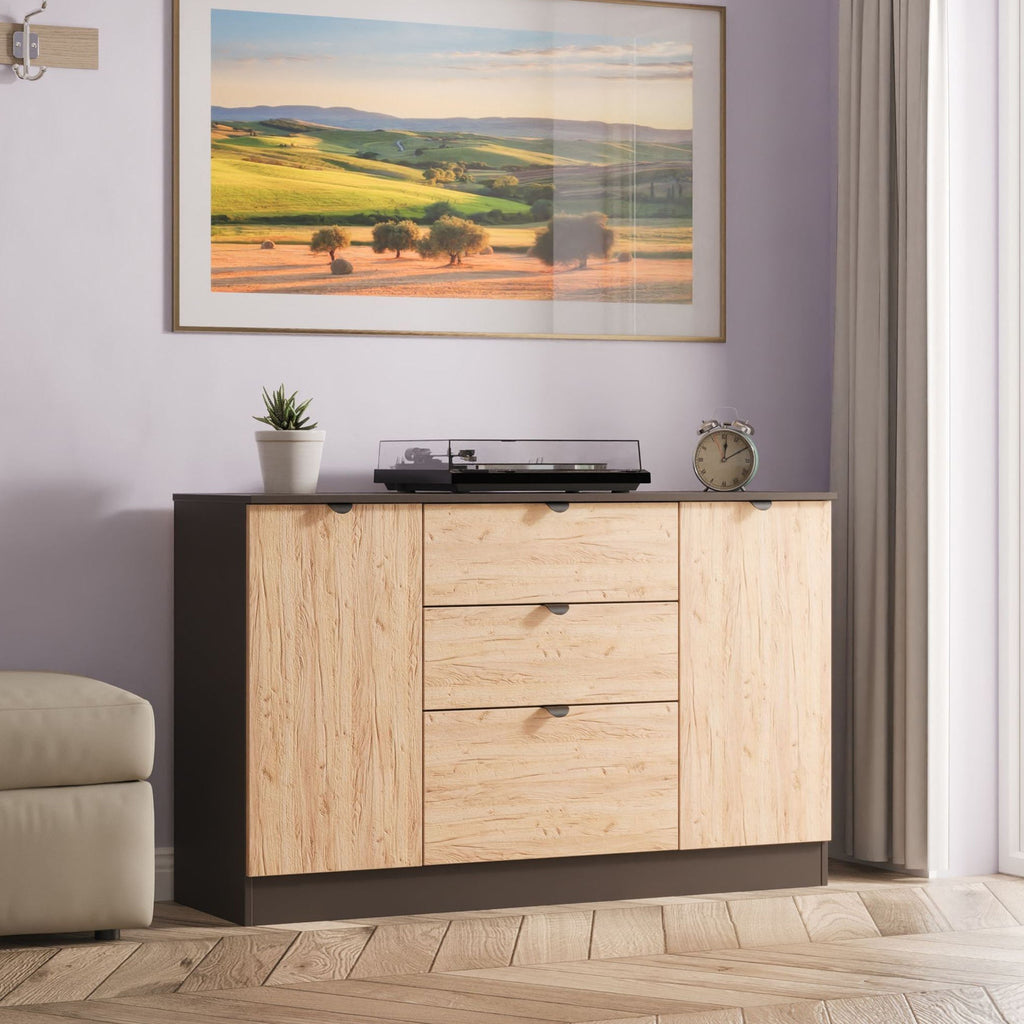 Buffet Huxley à 2 portes et 3 tiroirs