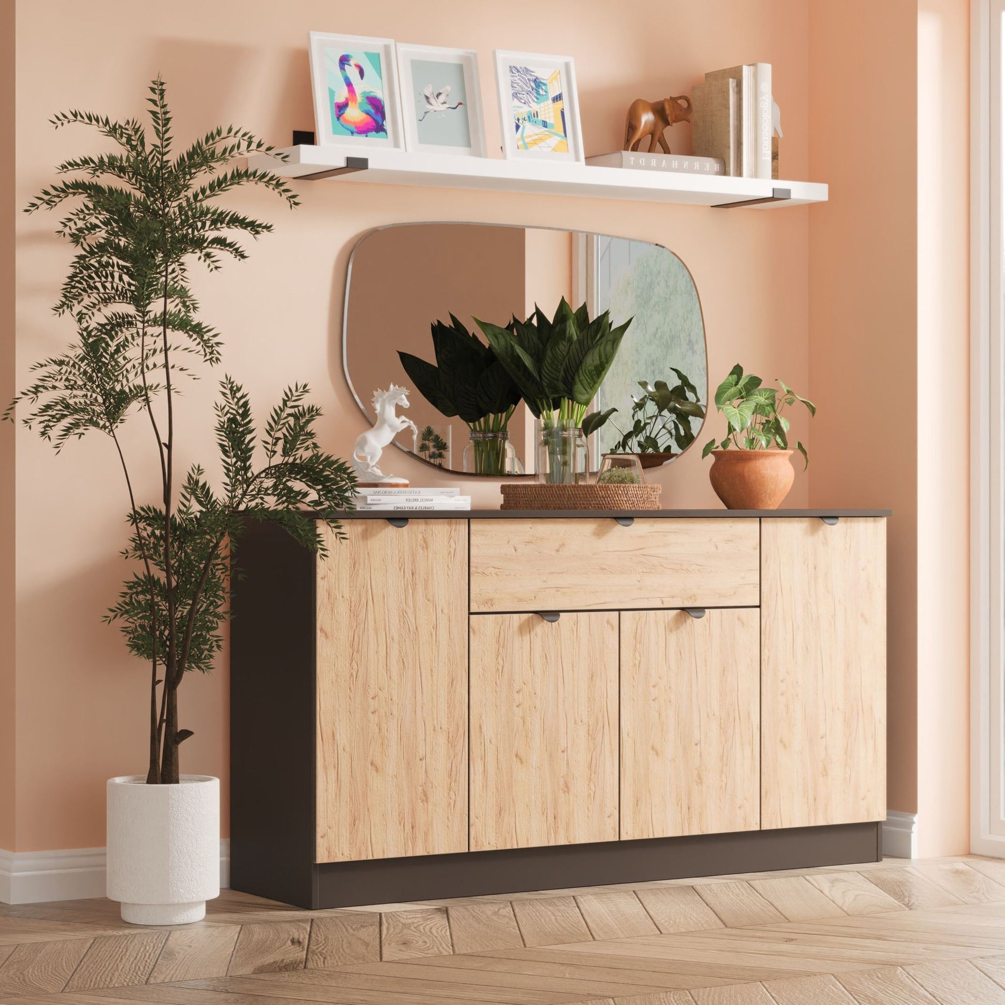 Buffet Huxley à 4 portes et 1 tiroir