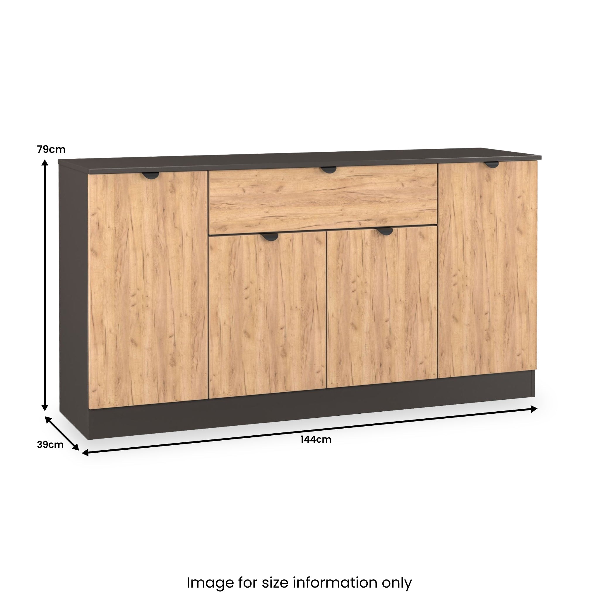 Buffet Huxley à 4 portes et 1 tiroir