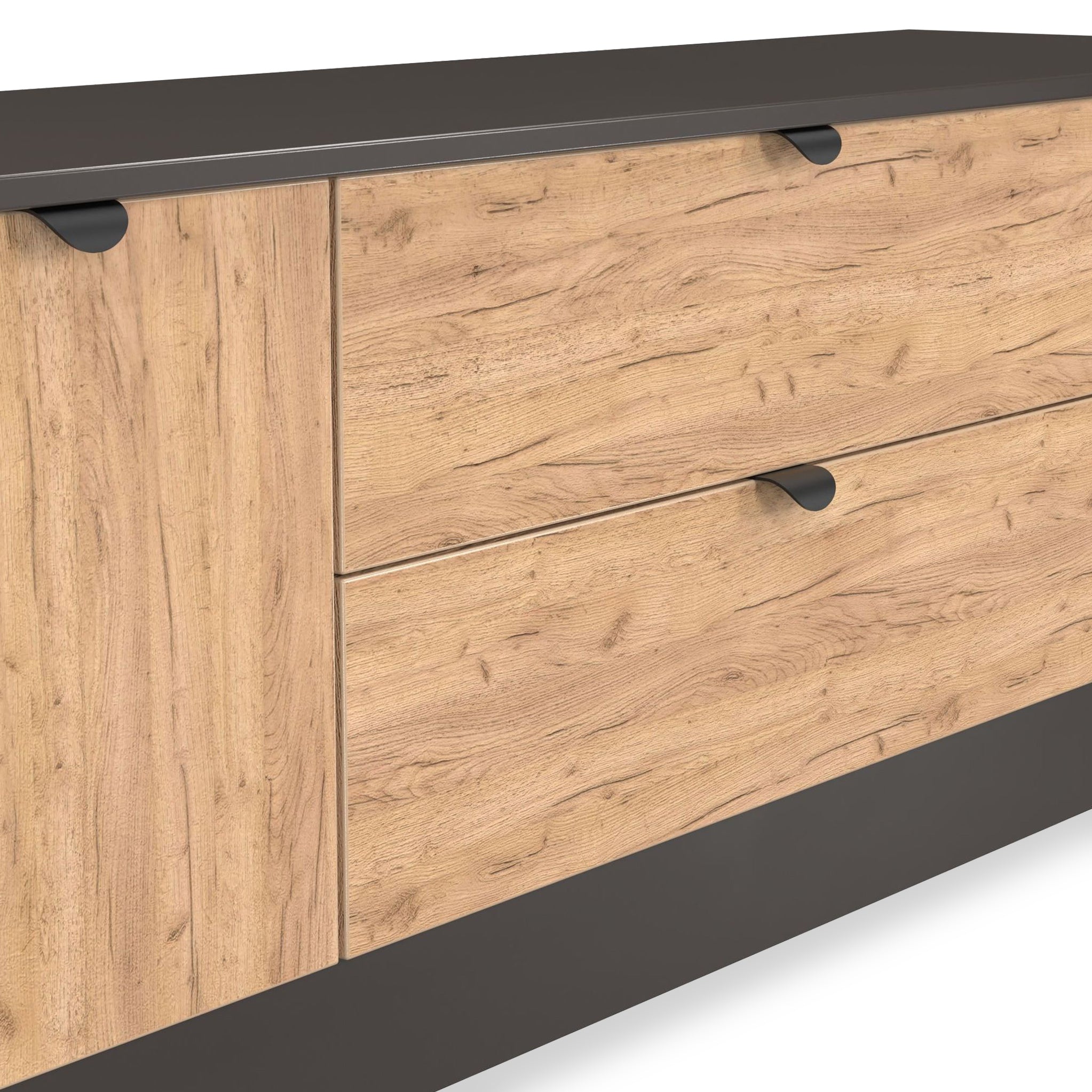 Meuble TV Huxley à 2 portes et 2 tiroirs