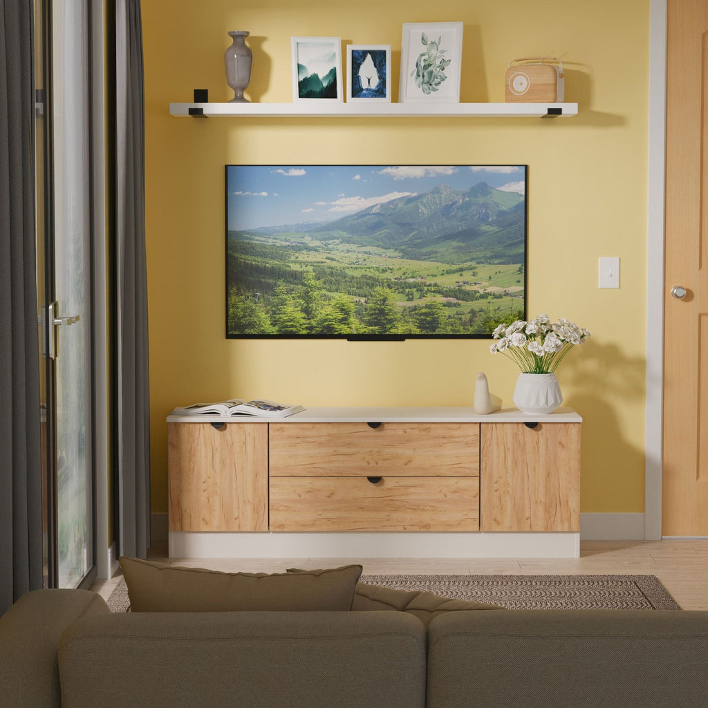 Meuble TV Huxley à 2 portes et 2 tiroirs