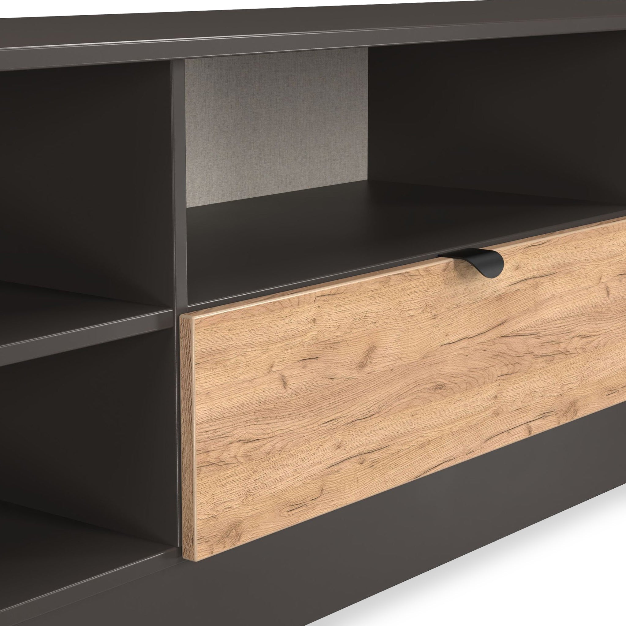 Meuble TV et multimédia Huxley large à 1 tiroir
