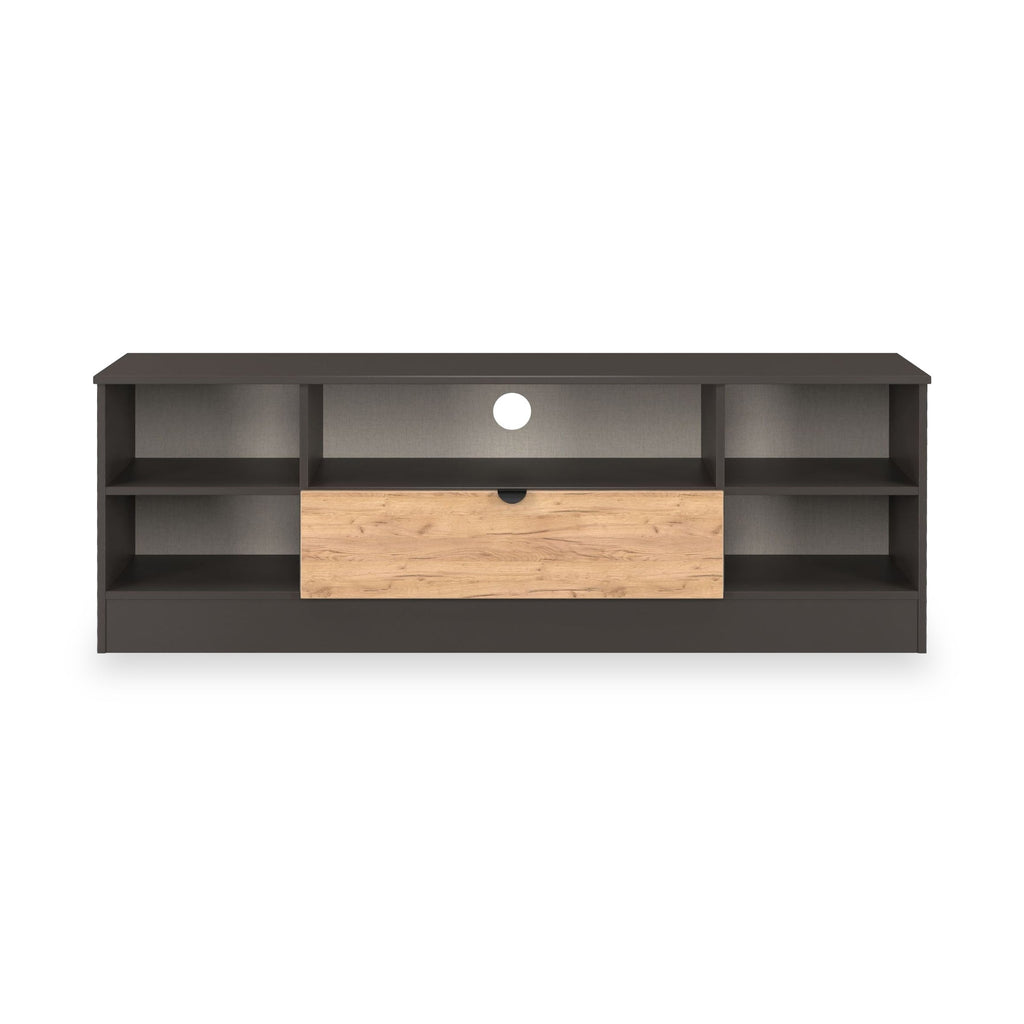 Meuble TV et multimédia Huxley large à 1 tiroir